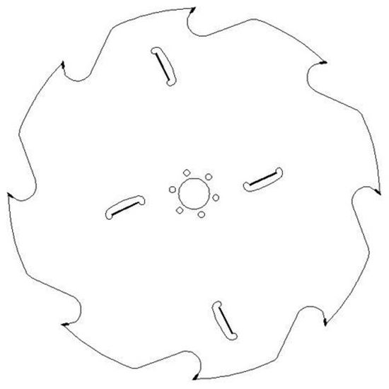 Opteco Saw Blade - 616mm - 8 Teeth